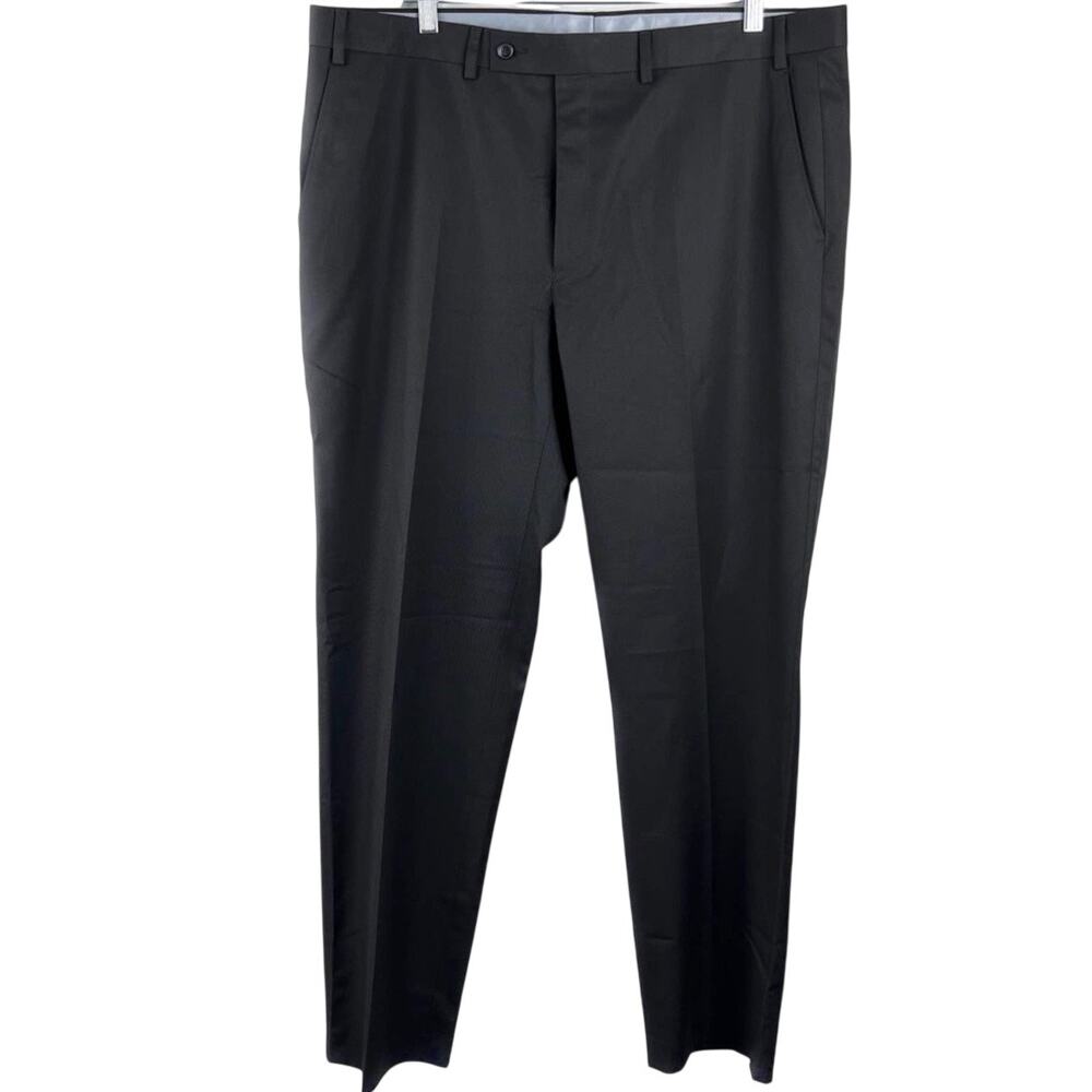 Van Heusen Mens Black Dress Pants 40x32 Formal